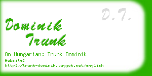 dominik trunk business card